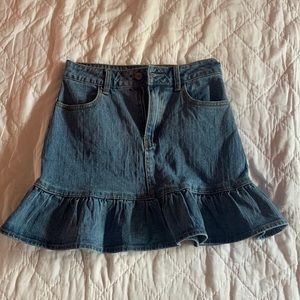 brandy melville jean skirt